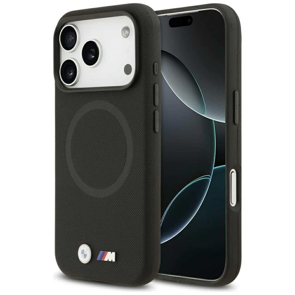 Husa BMW M FW Metal Logo Magsafe pentru iPhone 17 Pro - Negru