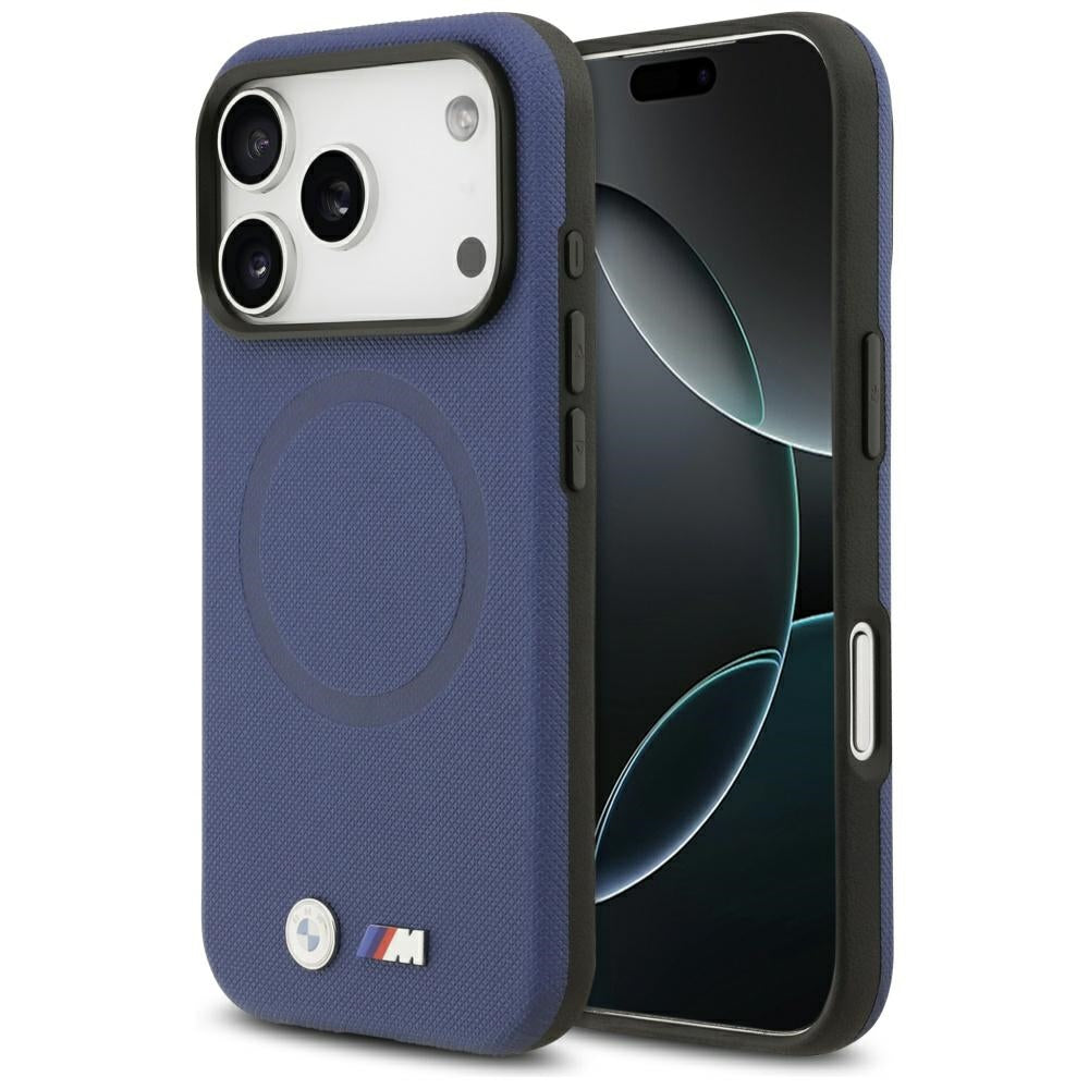 Husa BMW M FW Metal Logo Magsafe pentru iPhone 17 Pro - Bleumarin