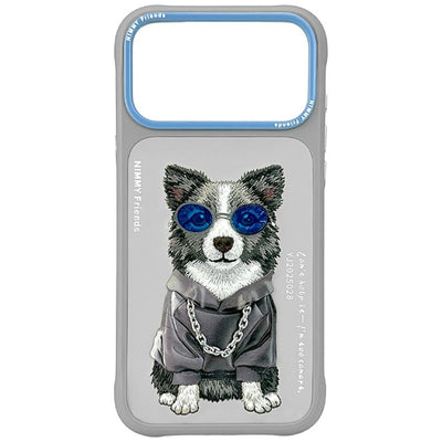 Husa Nimmy Glasses Cool Nag pentru iPhone 17 Pro - Gri