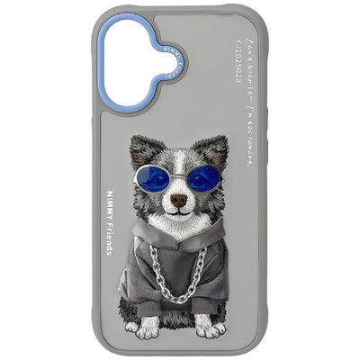Husa Nimmy Glasses Cool Nag iPhone 17 - Gri