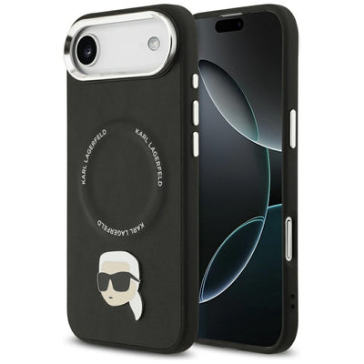 Husa Karl Lagerfeld Karl Pin Magsafe pentru iPhone Air - Negru