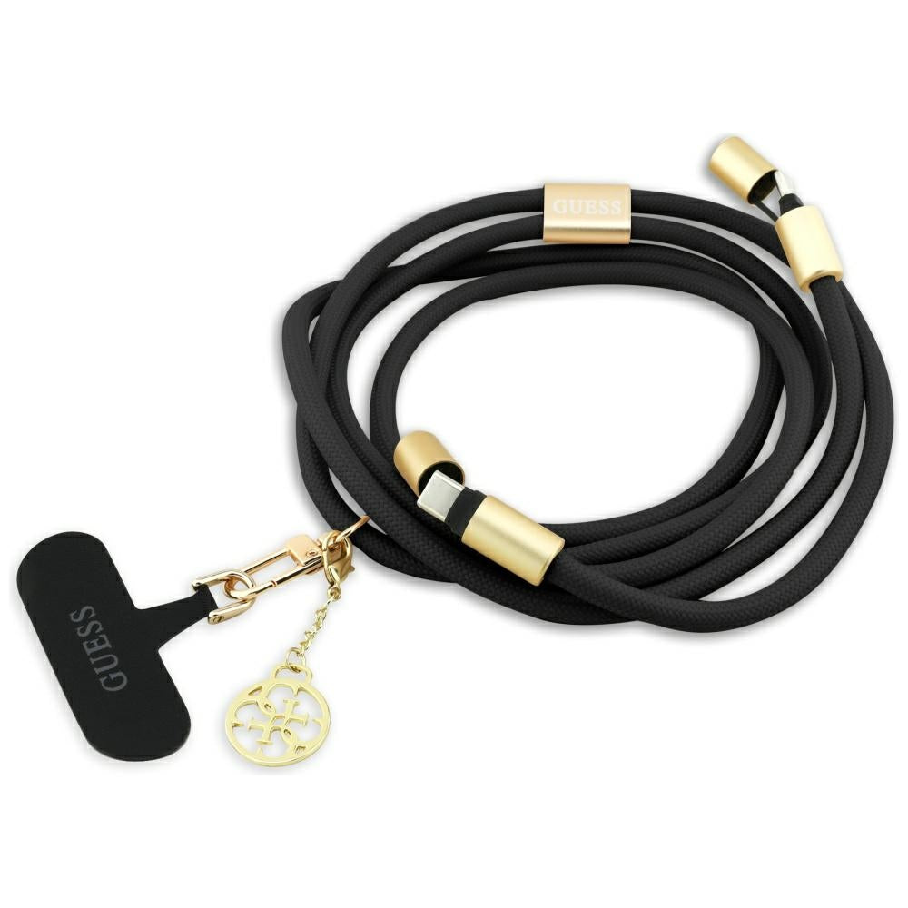 Cablu Guess Cbdy 4G Charm Usb-c / Usb-c 150cm - Negru