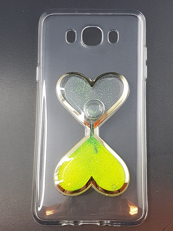 Husa Hrt Liquid Heart Samsung Galaxy Core Prime (G360), Galben