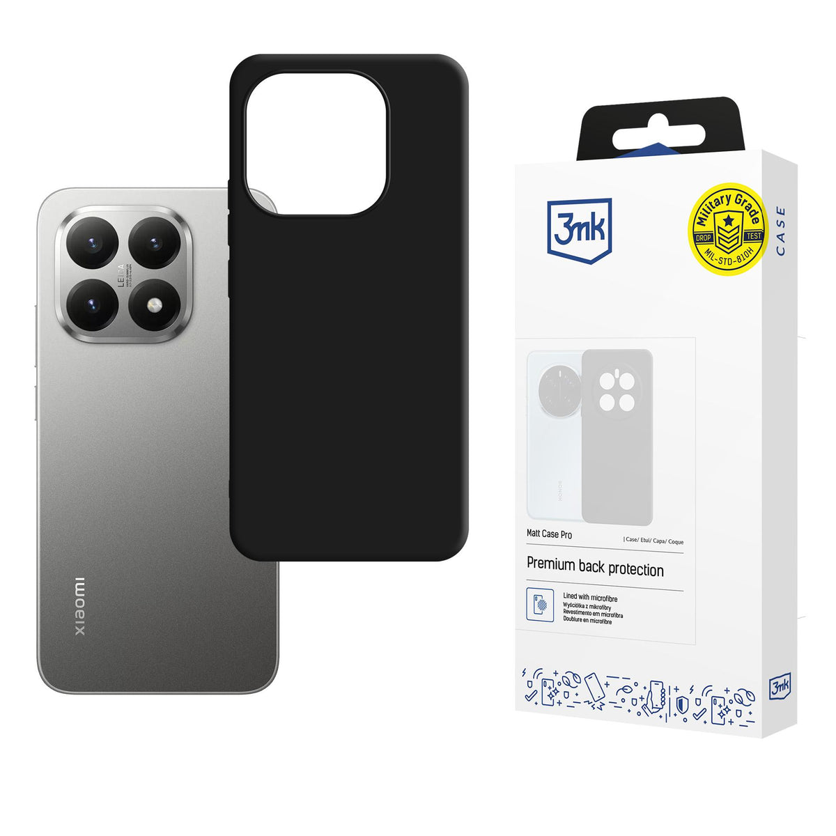 Husa 3mk Matt Pro pentru Xiaomi 15T 5G - Negru