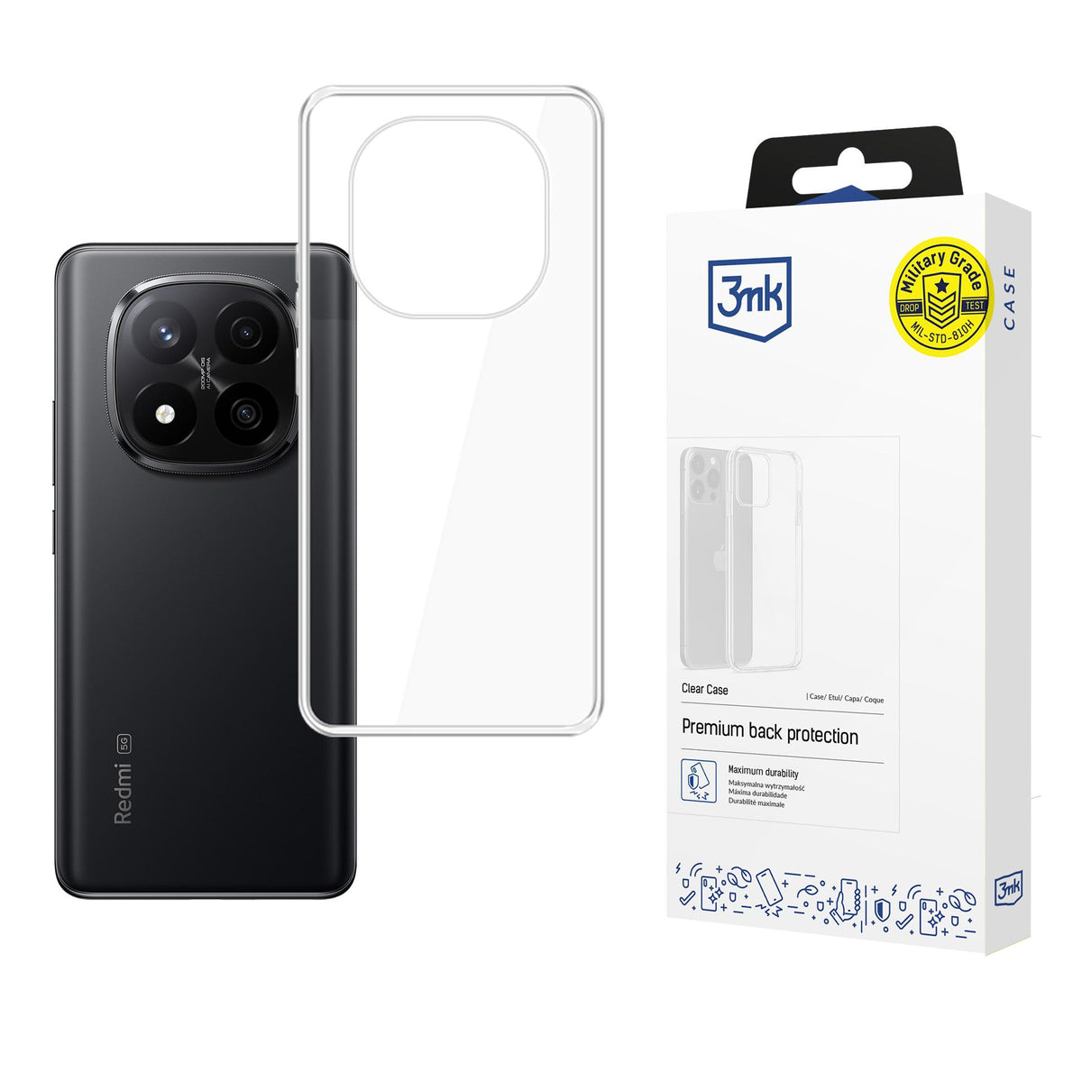 Husa 3mk Transparent pentru Xiaomi Redmi Note 15 5G - Transparent