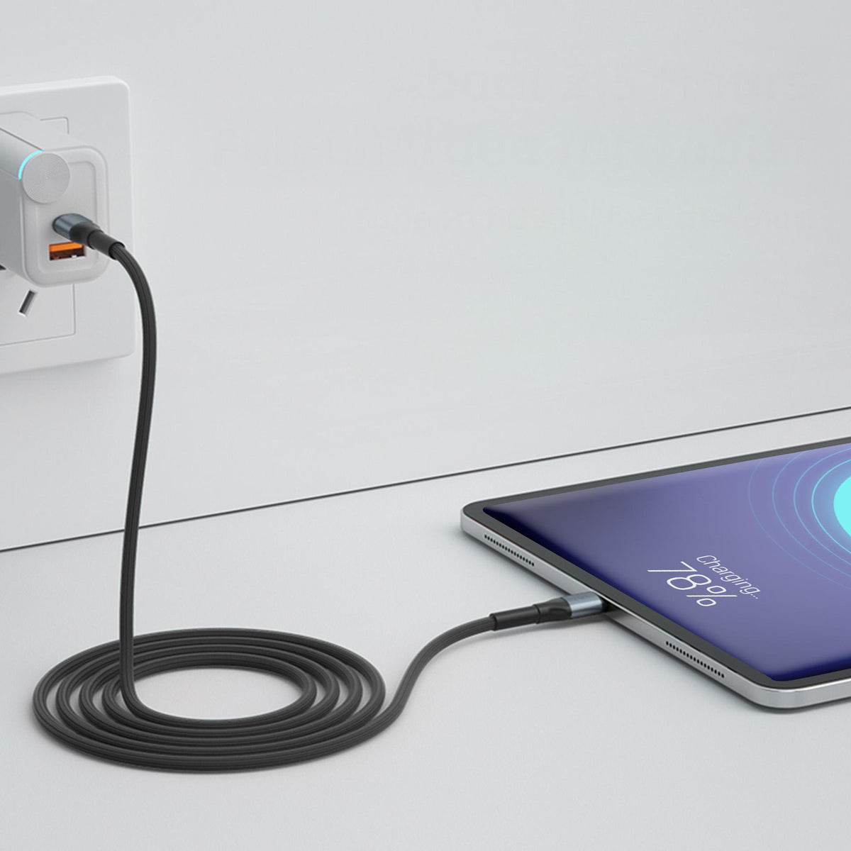 Cablu 3mk Hyper 3mk Hyper N-series Usb-c / Usb-c 2m 20V/3A 60W / Negru