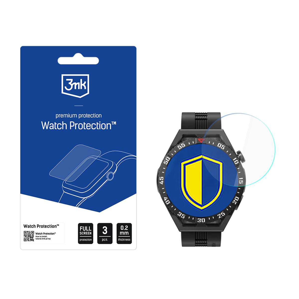 Folie 3mk Watch Protection Flexibleglass Hybrid Glass pentru Huawei GT 3 SE 46 Mm