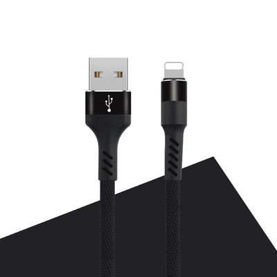Cablu Maxlife Mxuc-01 USB - Lightning 1,0 M 2A Negru Nylon
