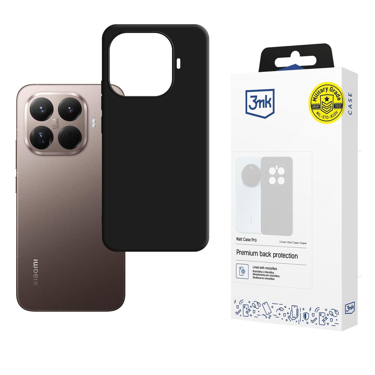 Husa 3mk Matt Pro pentru Xiaomi 15T Pro 5G - Negru