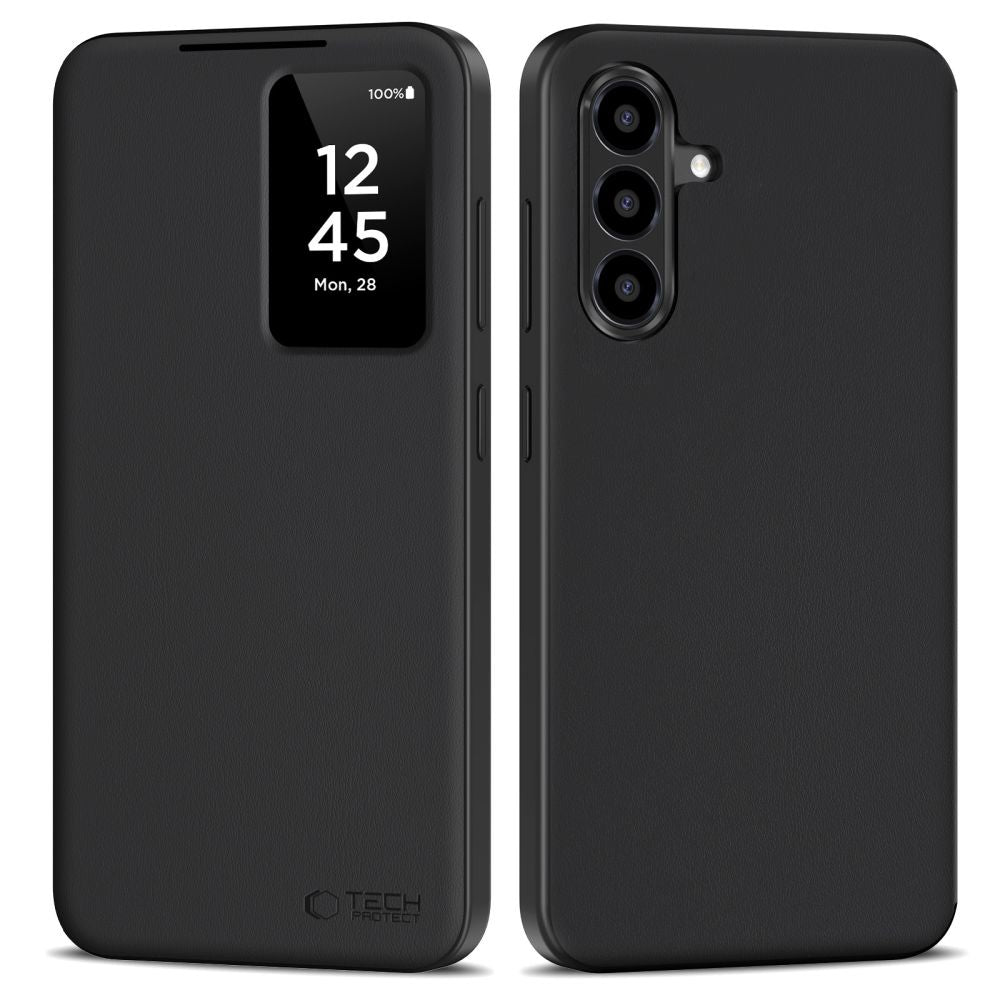 Husa Tech-protect Smart Wallet pentru Samsung Galaxy A26 5G / A17 4G / 5G - Matte Negru
