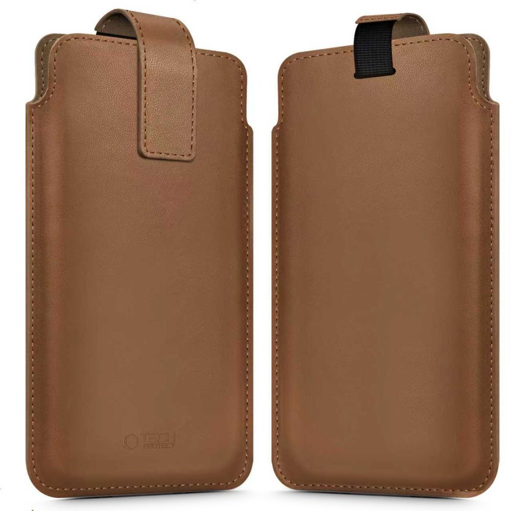 Husa Tech-protect Sm65 pentru 6.0-6.9" Smartphones - Maro