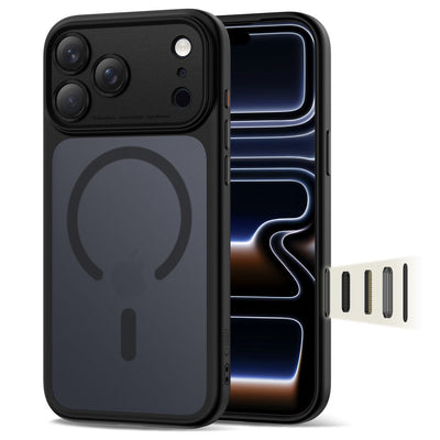 Husa Tech-protect Magpeak Magsafe CC pentru iPhone 17 Pro Max - Matte Negru