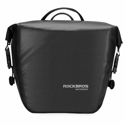 Curea Rockbros Waterproof Bicycle Bag cu Shoulder, Front/Rear Mounting, 10-14l - Negru