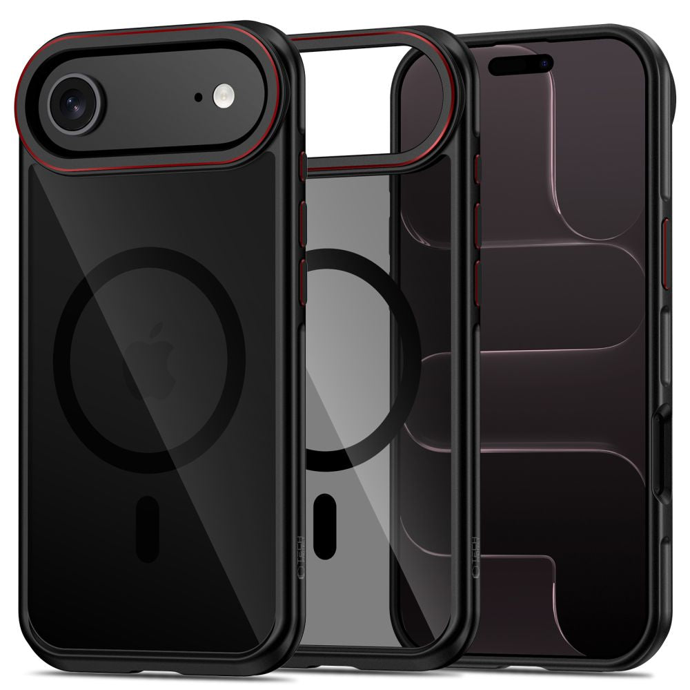 Husa Tech-protect Maghybrid Magsafe pentru iPhone Air - Negru And Rosu