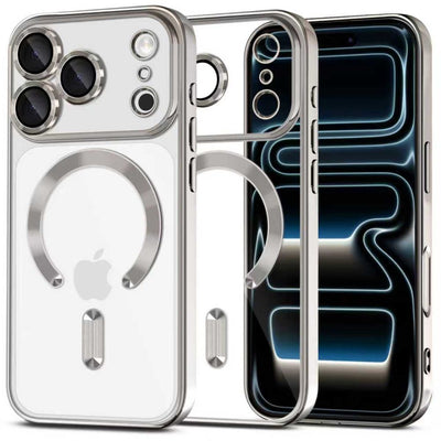 Husa Tech-protect Magflex Magsafe pentru iPhone 17 Pro - Transparent Argintiu
