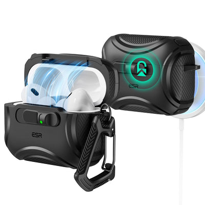 Husa ESR Cyber Flicklock Magsafe pentru AirPods Pro 3 - Negru