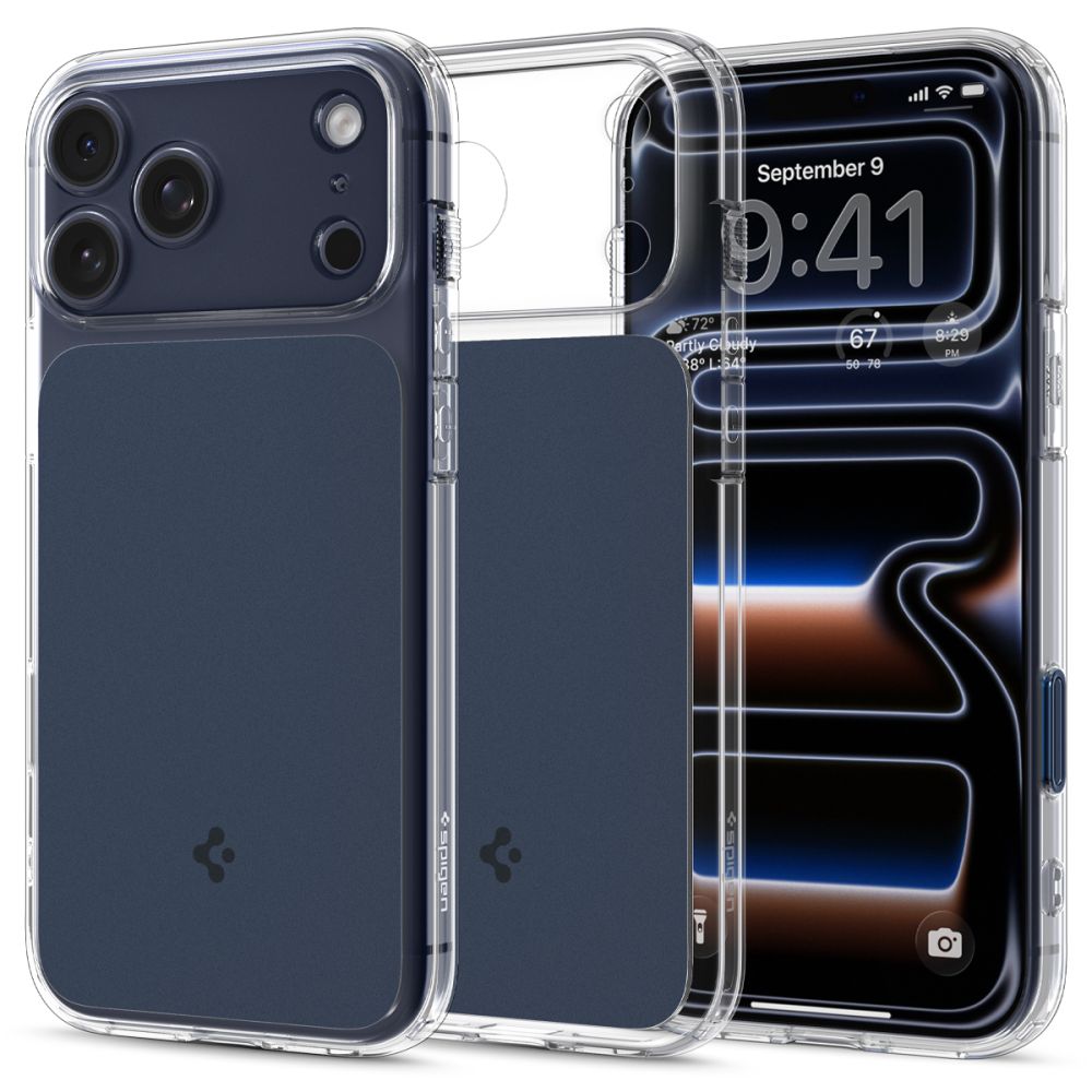 Husa Spigen Thin Fit Magsafe pentru iPhone 17 Pro Max - Transparent Bleumarin