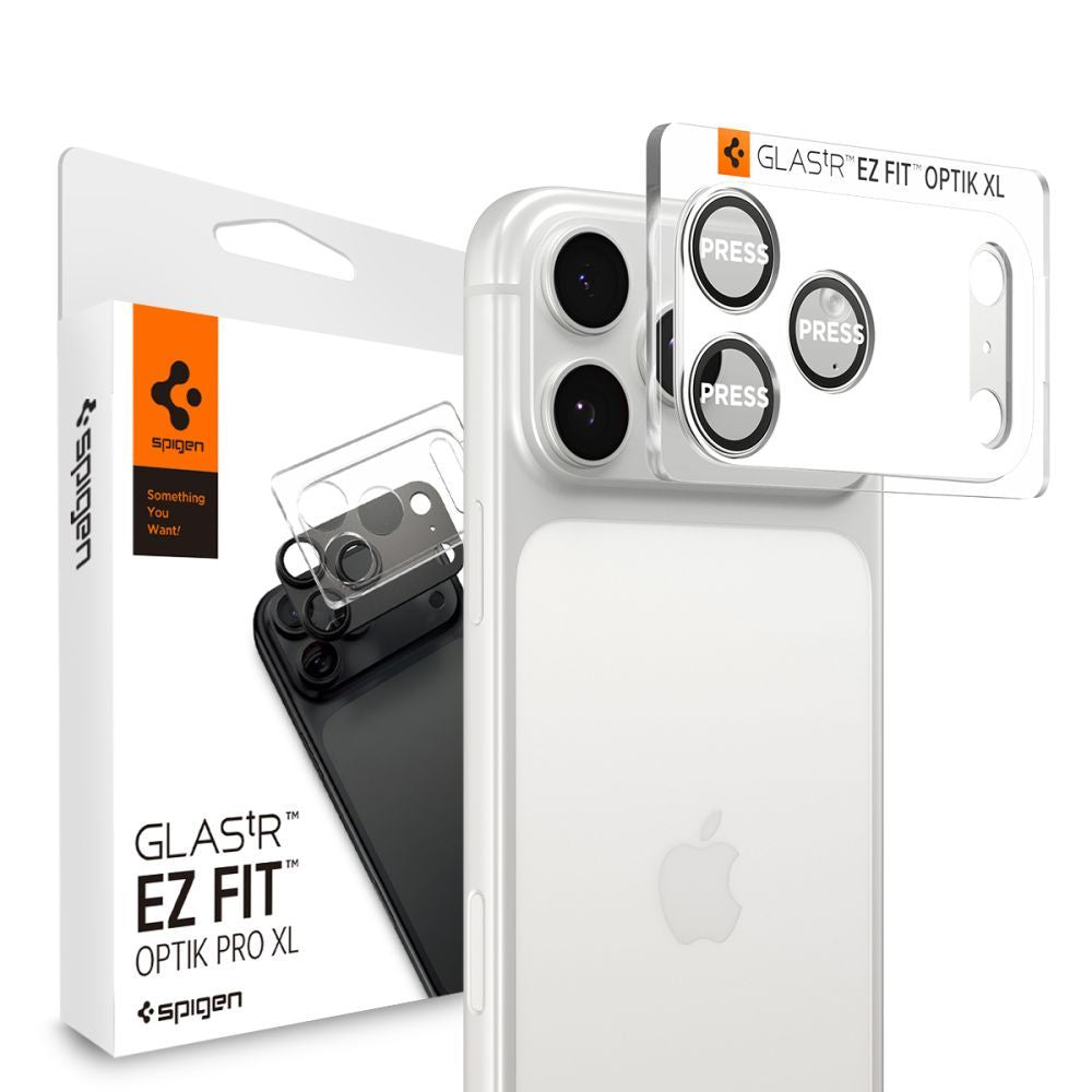 Folie Spigen Optik Pro XL Camera pentru iPhone 17 Pro Max - Argintiu