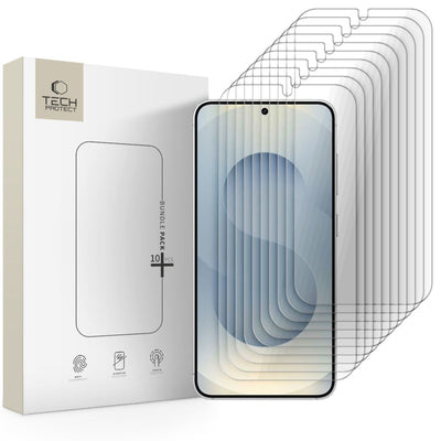 Folie Transparent Tech-protect sticla Bundle 10-pack pentru Samsung Galaxy S24/S25
