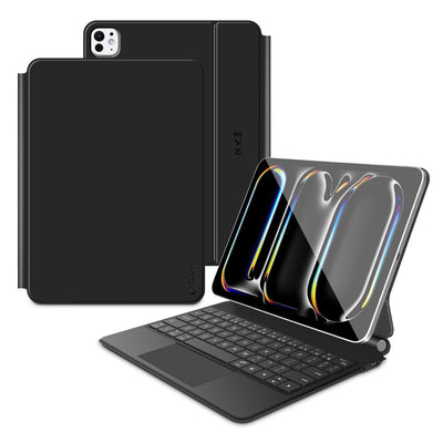 Husa Tech-protect Smartcase Magnetic pentru iPad Pro 11” 5/6 2024-2025 - Negru