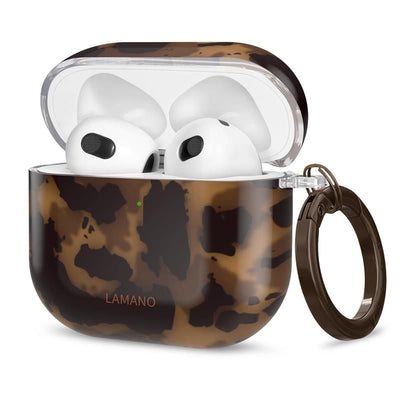 Husa Tech-protect Lamano pentru AirPods 4 - Maro And Negru