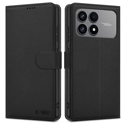 Husa Tech-protect Wallet pentru Xiaomi Poco F8 - Negru