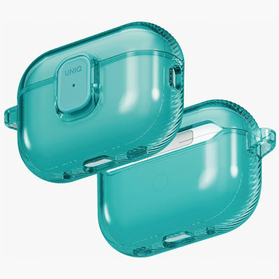 Husa Uniq Glase Pro pentru AirPods Pro 3 Lock - Transparent Albastru
