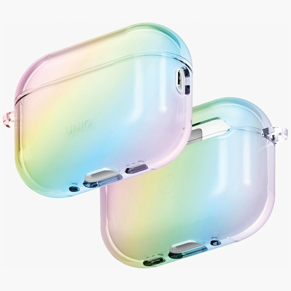 Husa Uniq Iridescia Hang pentru AirPods Pro 3 - Transparent Multicolor