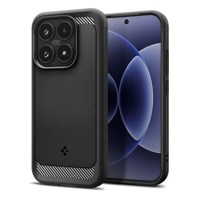 Husa Spigen Rugged Armor pentru Xiaomi 17 - Negru
