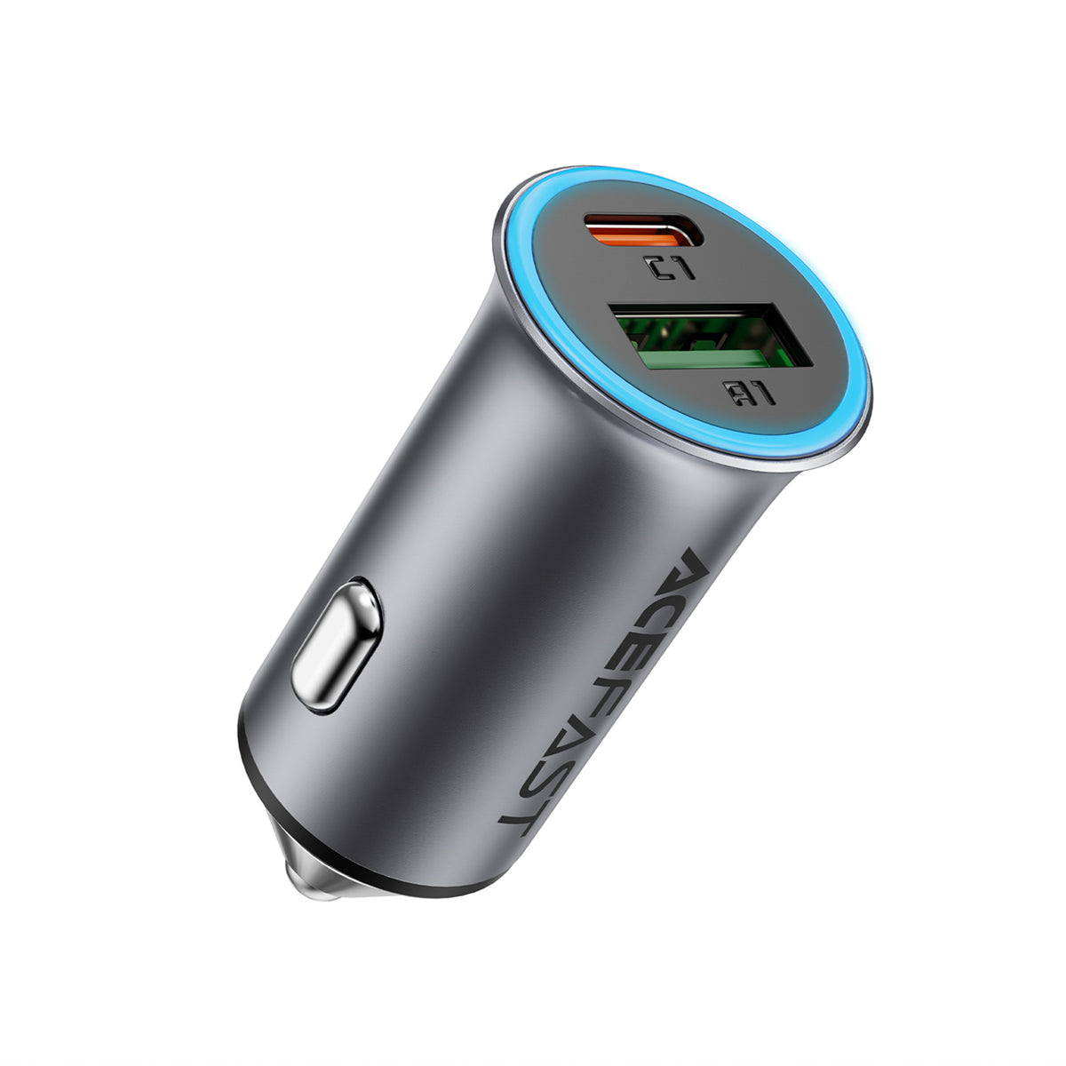 Incarcator auto Acefast B16 95W Usb-a + Usb-c - Gri