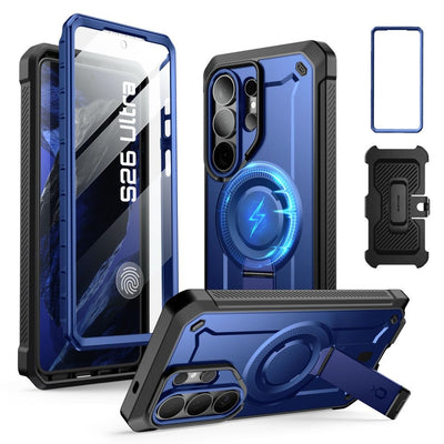 Husa Supcase Unicorn Beetle Pro Mag Magsafe 2-set pentru Samsung Galaxy S26 Ultra - Negru And Bleumarin
