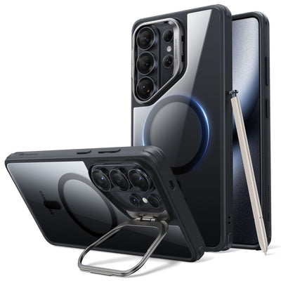 Husa ESR Classic Hybrid Kickstand Magsafe pentru Samsung Galaxy S26 Ultra - Transparent Negru