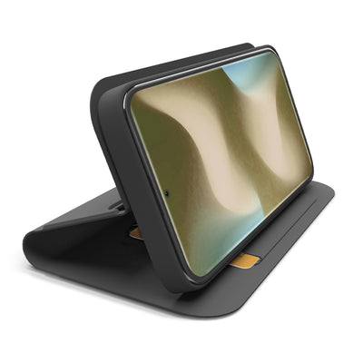 Husa Wallet Smooth pentru Xiaomi Redmi Note 15 Pro 4G, Negru