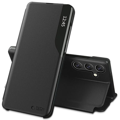 Husa Tech-protect Smart View pentru Samsung Galaxy A37 5G - Negru