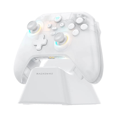 Incarcator priza Machenike G3 V2 Wireless Game Controller cu Charging Station - Alb