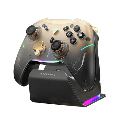 Incarcator priza Machenike G5pro Premium Edition Wireless Game Controller cu Charging Station - Negru And Auriu