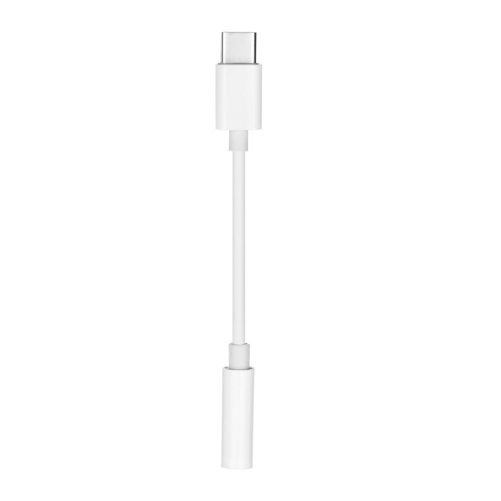 Adaptor AUX Type C (Male) To Jack 3,5 Mm (Female) Alb