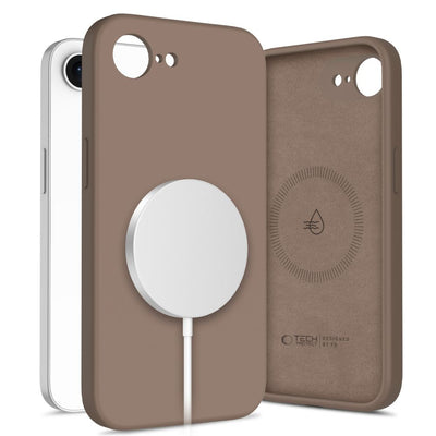Husa Tech-protect Silicone Magsafe pentru iPhone 16e / 17e - Maro