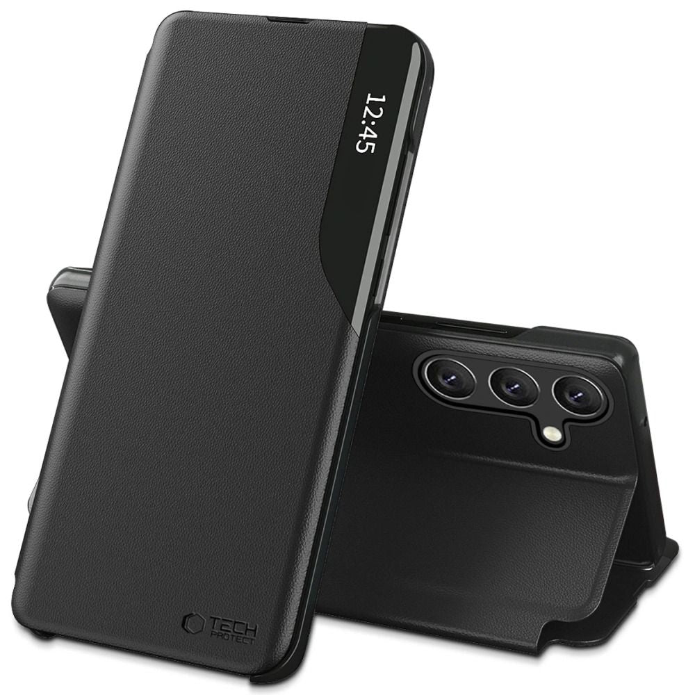 Husa Tech-protect Smart View pentru Samsung Galaxy A57 5G - Negru