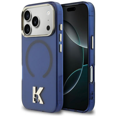 Husa Karl Lagerfeld IML K Head Logo Magsafe pentru iPhone 17 Pro - Albastru