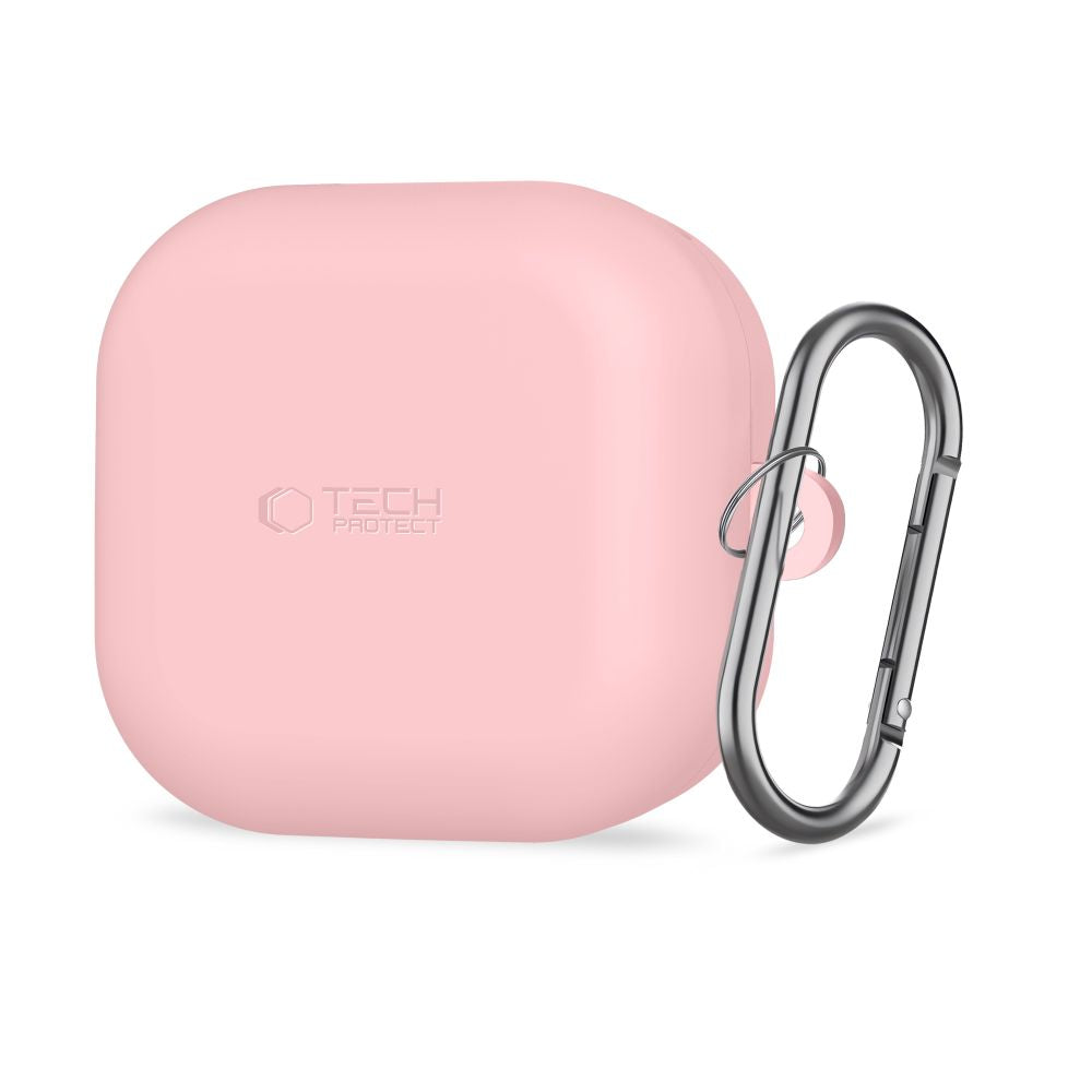 Husa Tech-protect Silicone Hook pentru Samsung Galaxy Buds 4 / 4 Pro - Roz