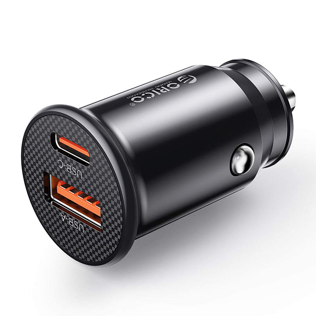 Incarcator auto Orico Powermini 30W Usb-c + Usb-a - Negru