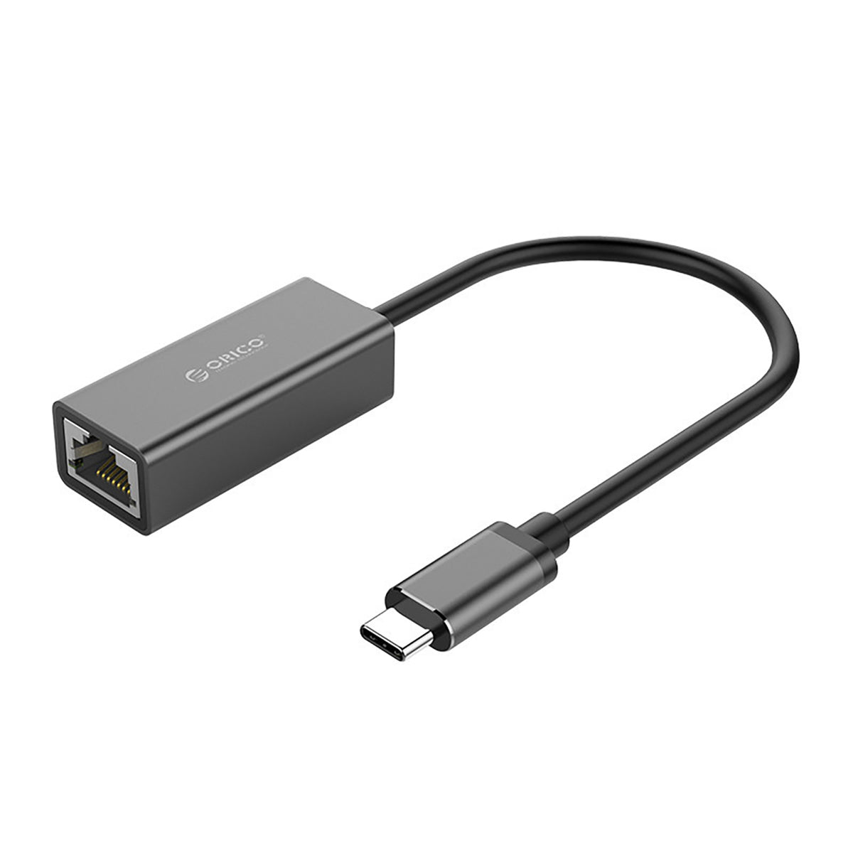 Adaptor Orico Usb-c To Rj45 Gigabit Ethernet 1 Gbps Network - Negru