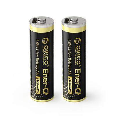 Incarcator priza Orico Ener-g Eg5c Lithium Battery 1.5V 2100mWh AA Usb-c Rechargeable Battery 2 Pcs.