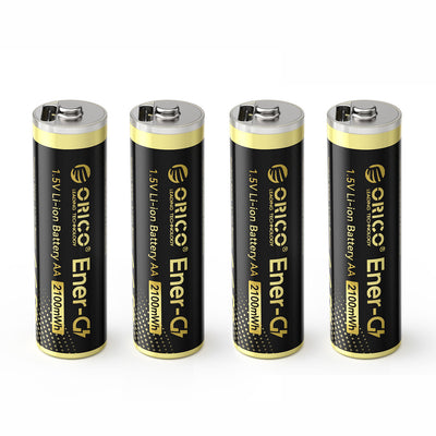 Incarcator priza Orico Ener-g Eg5c Lithium Battery 1.5V 2100mWh AA Usb-c Rechargeable Battery 4 Pcs.