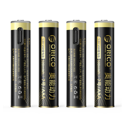 Incarcator priza Orico Ener-g Eg7c Lithium Battery 1.5V 500mWh AAA Usb-c Rechargeable Battery 4 Pcs.