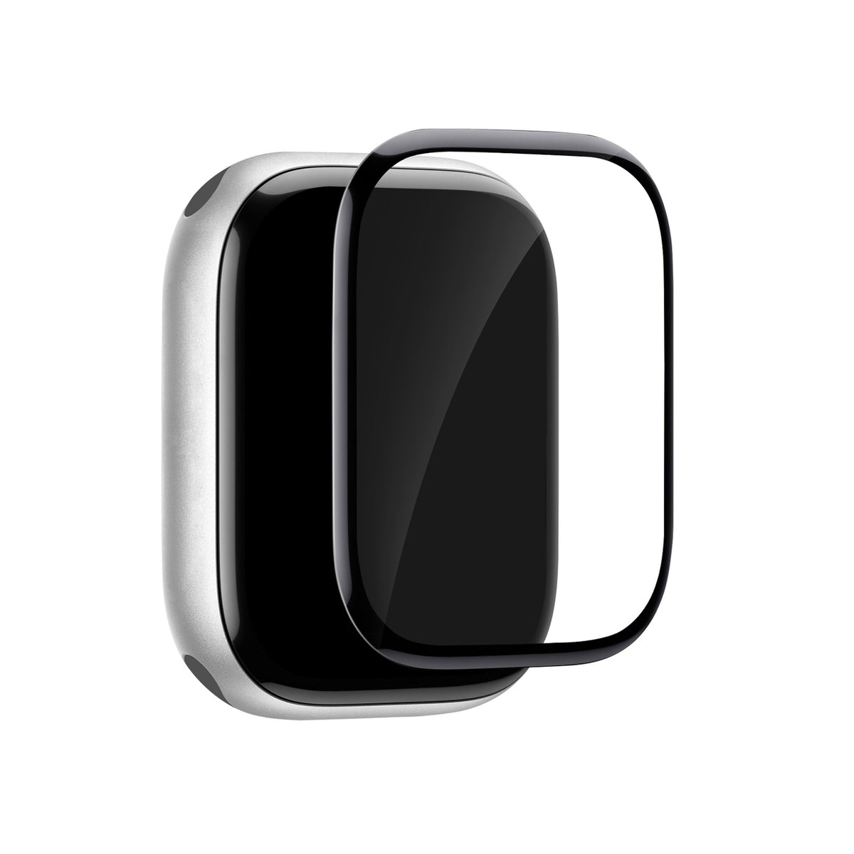 Curea Puro Flexible Shield Protective Film cu Applicator pentru Apple Watch 10/11 46mm - Negru