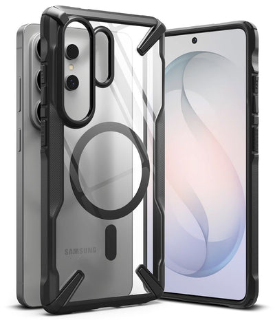 Husa Ringke Fusion X Magnetic Magsafe pentru Samsung Galaxy S26 Ultra - Transparent Negru