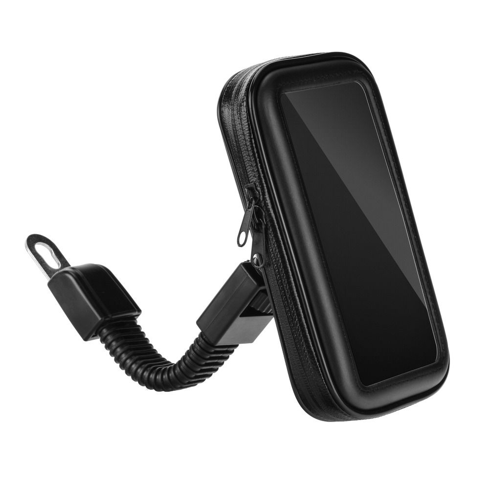 Suport Motorcycle pentru Mobile Phone Waterproof cu Zip ( 4,8" - 5,5" ) Negru