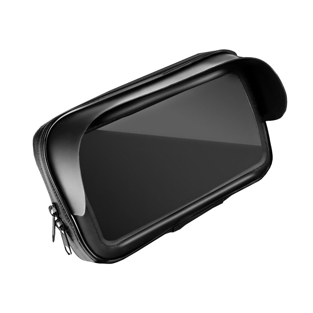 Suport Motorcycle Waterproof cu Zip si Hood ( 5,5" - 6,3" ) Negru
